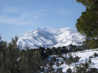 Mt Candili with snow