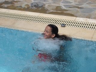 Enjoying the Hydro-Massage