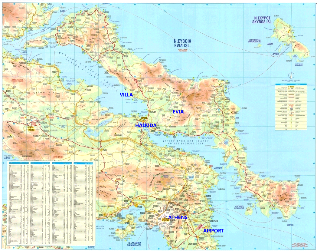 Evia Map