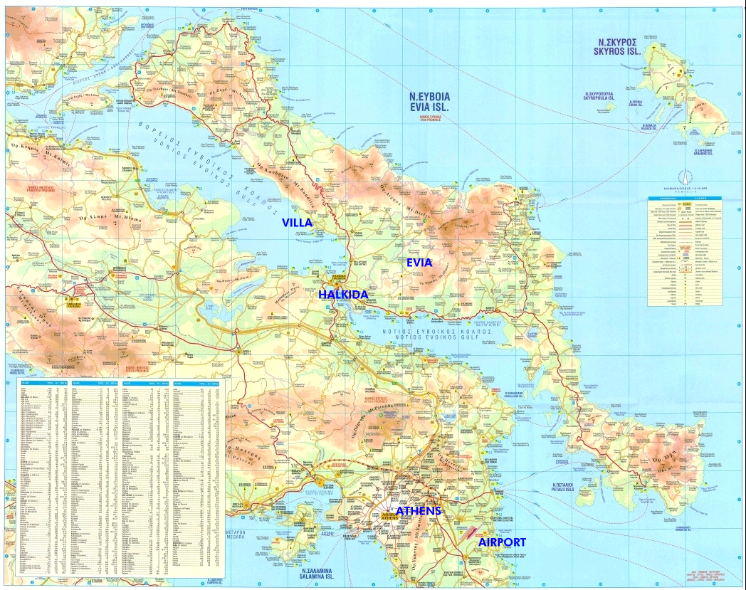 Evia Map